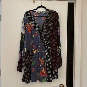 Only worn once! Diane Von Furstenberg Wrap Dress, size Large